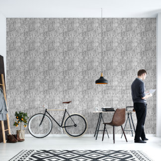 2' x 12' Grijze Vinyl met Krabpatroon Textuur Behang