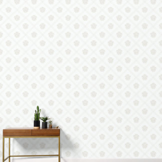 2' x 12' Papier peint en vinyle Vintage argenté te