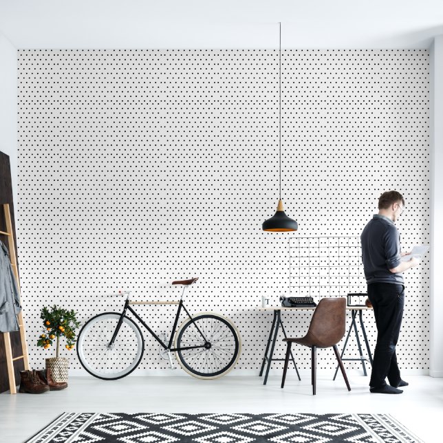2' x 12' Polka Dot Getextureerd Vinyl Behang (Woonkamer)