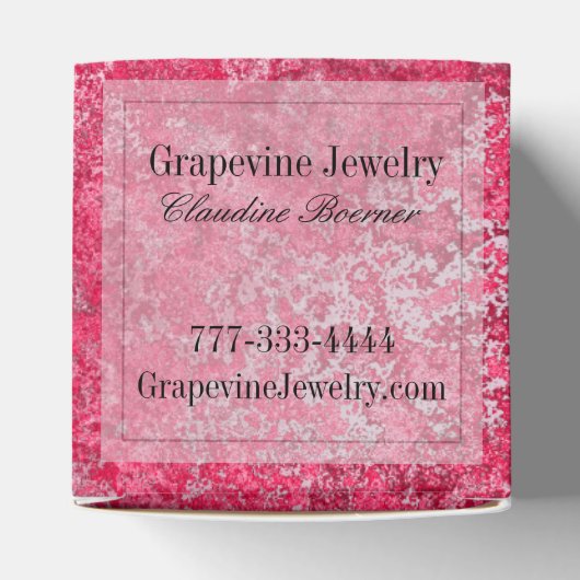 2"x 2"Douanegunst of Juwelendoos Bedankdoosjes (Bovenkant)