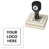 2 x 2 inch Afbeelding Creëer Uw eigen Logo Rubberstempel (Gestempeld)