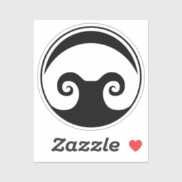 2 x 2-inch Aldarion Sticker Black