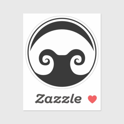 2 x 2-inch Aldarion Sticker Black (Vel)