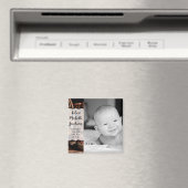 2 x 2-inch geboorteaankondiging Magnet Cowboy Boot Magneet (Insitu (Vaatwasser))