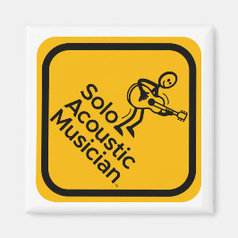 2 x 2 inch Square Fridge Magnet Yellow SAM Logo Magneet