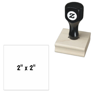2" x 2" rubberstempel