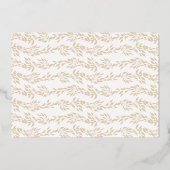 2 X DETAILS Monogram Crest Classic Elegant Bruilof Folie Uitnodiging (Achterkant)