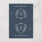 2 x Snijd in Half DIY Crest Platte Plaatskaarten (Voorkant)