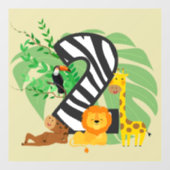 2 years old! Happy Birthday baby! Raamsticker (Vel)