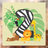 2 years old! Happy Birthday baby! Raamsticker (Vel 2)