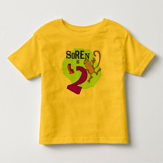 2 YO Birthday T-Shirt (Voorkant)