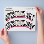 2  Zebra ontwerp Aangepaste Cupcake Verpakkingen Flyer (Hand)