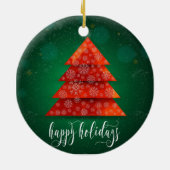 "2 ZENDZIJDE DRINK SANTA EN CHRISMTAS TREON ANDERE KERAMISCH ORNAMENT (Achterkant)