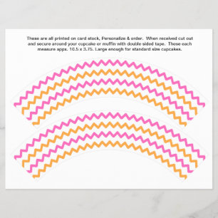 2 Zig zag Algemene verpakkingen voor cakejes op ma Flyer