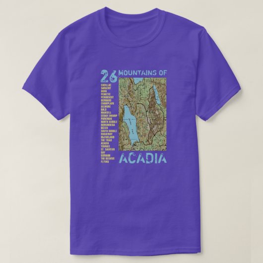 2-ZIJDE Acadia / Maine T-shirt (Design voorkant)