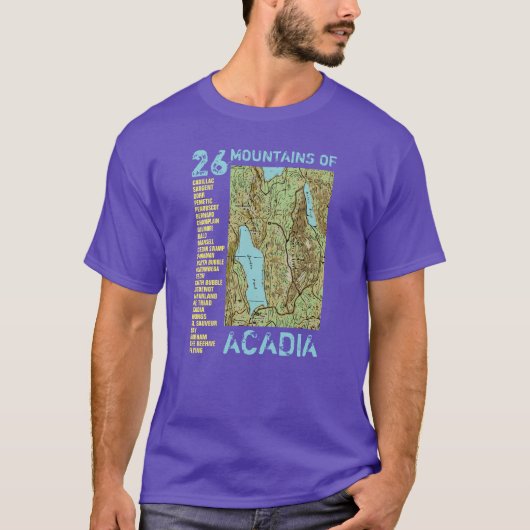 2-ZIJDE Acadia / Maine T-shirt (Voorkant)