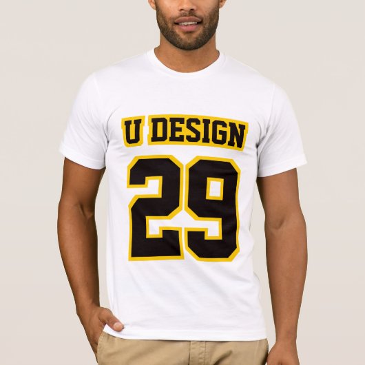 2 Zijdelig WITTE GOLD Bella Canvas Mannen T-shirt (Voorkant)