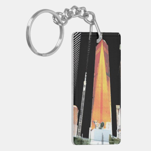 2 zijdelings bedrukte DIY eenvoudig foto-afbeeldin Sleutelhanger (Voorkant Links)