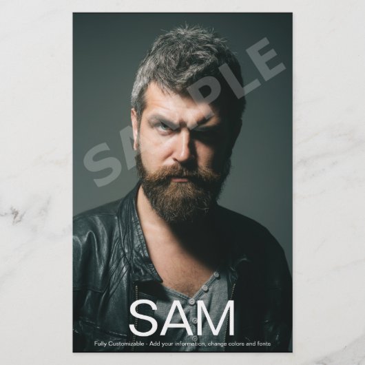 2 zijdelings geplaatste fotoACtor Comp Zed-kaart Flyer (Voorkant)