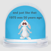 2-zijdig 1975 humor Snow wereldbol Sneeuwbol (Achterkant)