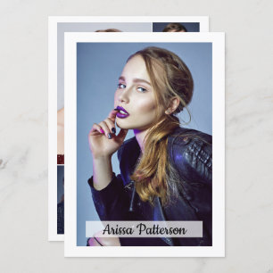 2-zijdig 5-fotomodel Actor 5x7 Comp/Zed Kaart