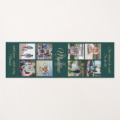 2-zijdig aangepaste mantra groen en goud monogram  yogamat (Voorkant (horizontaal))