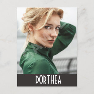 2-zijdig Briefkaart voor hoofdopname en modelkopte