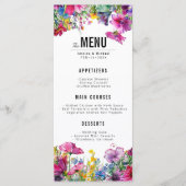 2 zijdig huwelijksmenu Meadow Bloom collectie Menu (Voorkant)