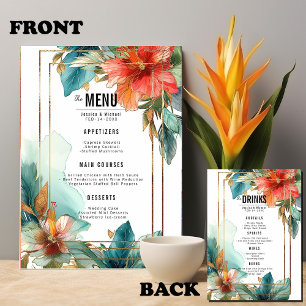 2 zijdig menu + DRINKEN Hibiscus Serenade Paradise