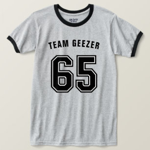 2 zijdig nummer 65 Ringer T-shirt