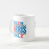 2-zijdig redde democratie / bracht blije mok terug (Voorkant links)