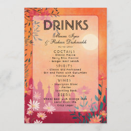 2-zijdig Sunset Serenade Wedding Menu