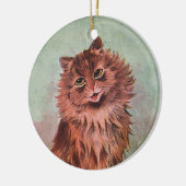 2-zijdige Bruine Tabby Katten · Louis Wain · Ornam Keramisch Ornament (Links)