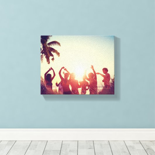 2-zijdige Elegant Scrolls 2 Foto Canvas Afdruk (Insitu (Houten vloer))