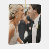 2-zijdige Elegant Scrolls 2 Foto Keramisch Ornament (Rechts)