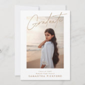 2-zijdige foto 2025 High School Afstuderen Aankondiging (Voorkant)