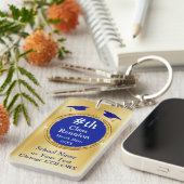 2 zijdige foto, gepersonaliseerde CLASS REUNION Gi Sleutelhanger (Voorkant Rechts)