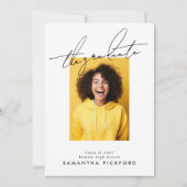 2-zijdige foto High School De Afstuderen Aankondiging (Voorkant)