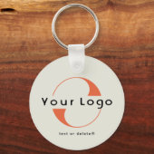 2-zijdige Logo- en QR-code voor Groene Bedrijven K Sleutelhanger (Voorkant)