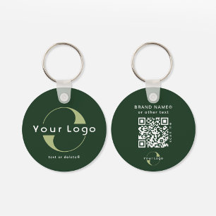 2-zijdige Logo- en QR-code voor Groene Bedrijven K Sleutelhanger