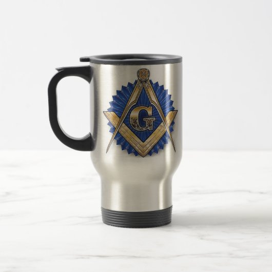 2-zijdige Masonic-Mok Reisbeker (Links)