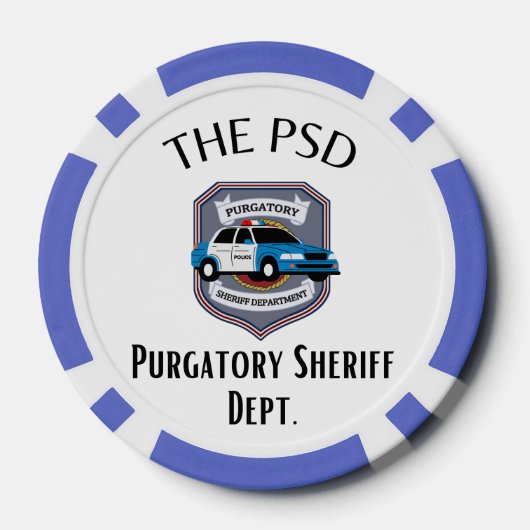 2-zijdige PSD Poker Chips (Achterkant)