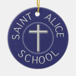 2-zijdige Saint Alice School Trad Patch Keramisch Ornament