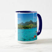 2-zijdige Serenity Prayer & Bora Bora Island Mok (Voorkant rechts)