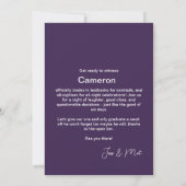 2 zijdige Waterverf Afstudeerfeestuitnodiging Kaart (Achterkant)