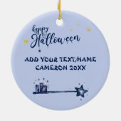  2-zijdige Waterverf Halloween Ornament (Achterkant)