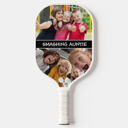 2 zijkant aangepaste tekst en foto-pickleball-pedd pickleball paddle (Voorkant)