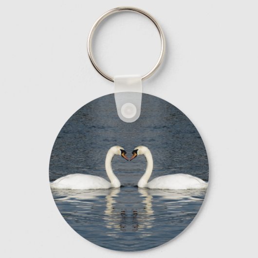 2 zwanen sleutelhanger (Voorkant)