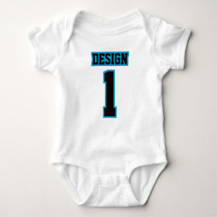 2 ZWARTE BLUE Tutu Football Babykleding Romper