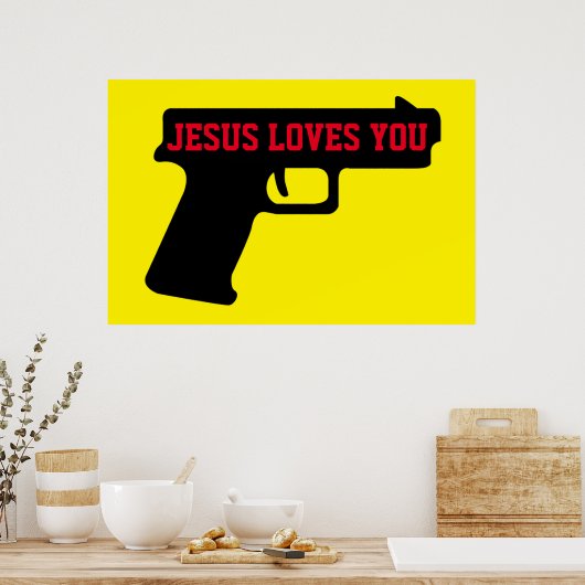 2A - JESUS VOUS AIME Poster (Cuisine)
